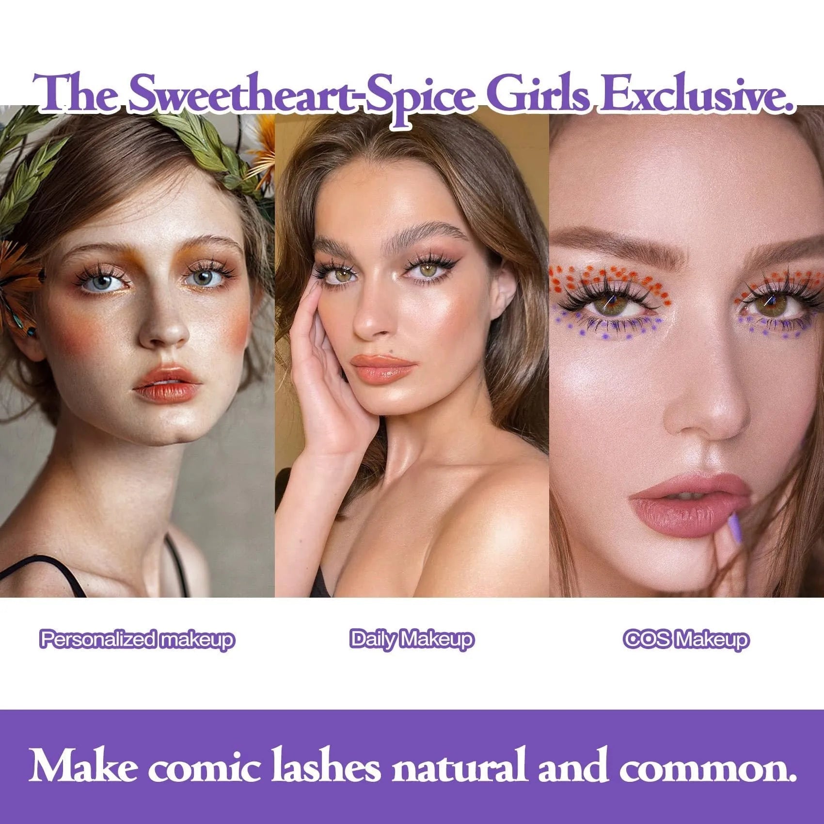 Artificial False Eyelashes - Olive Eden