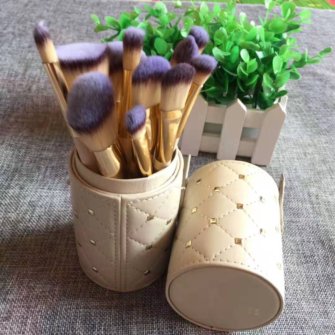 Makeup Brush Set 12 Makeup Buckets - Olive Eden