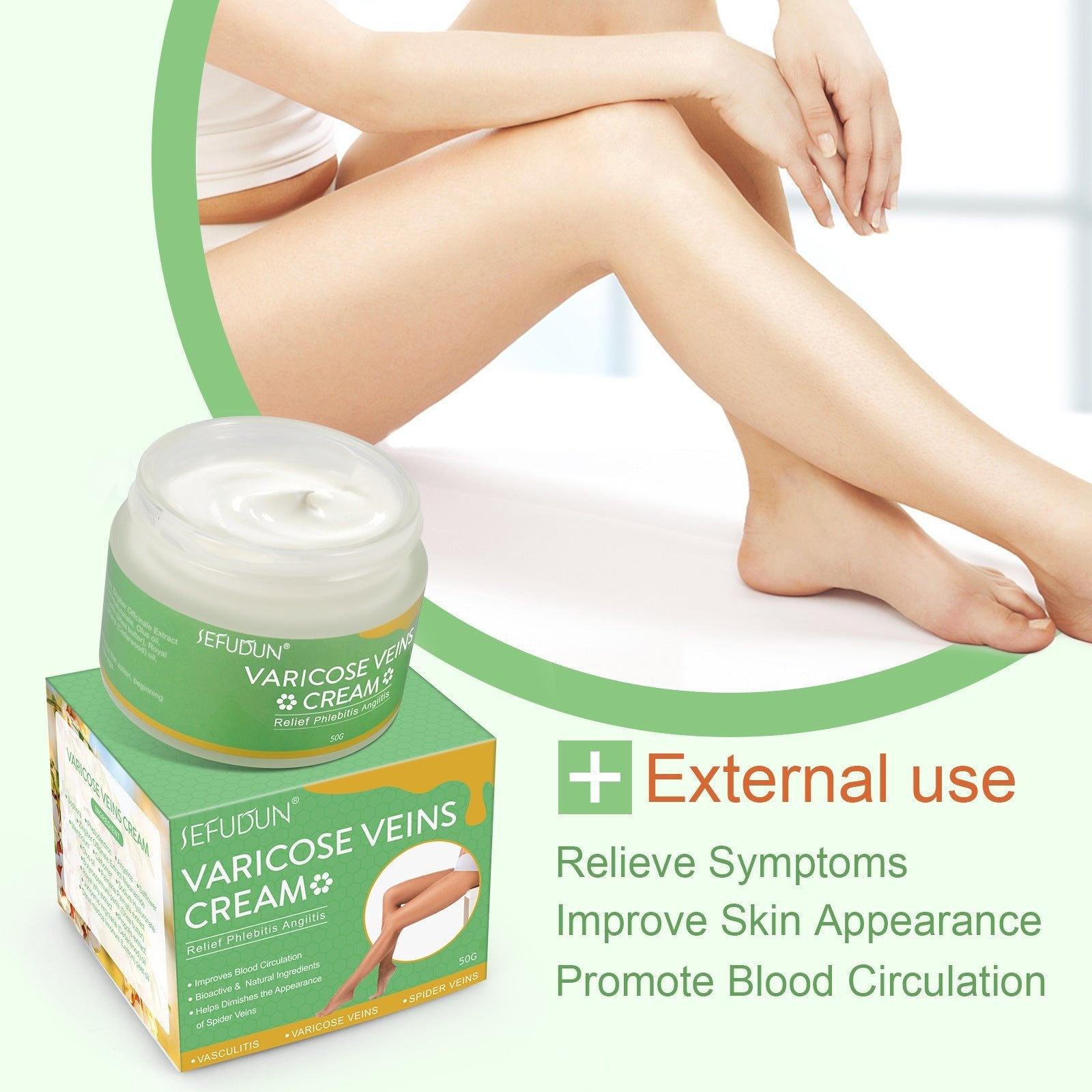 Skin Care Lotion Varicose Cream - Olive Eden