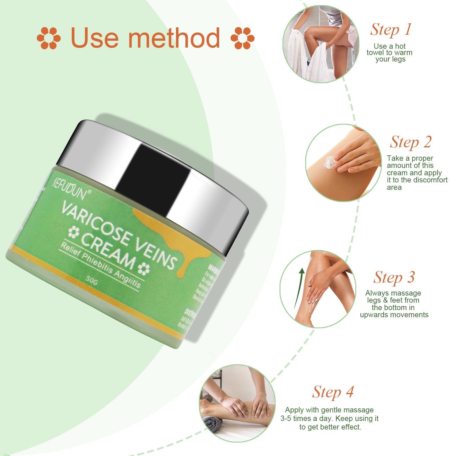 Skin Care Lotion Varicose Cream - Olive Eden